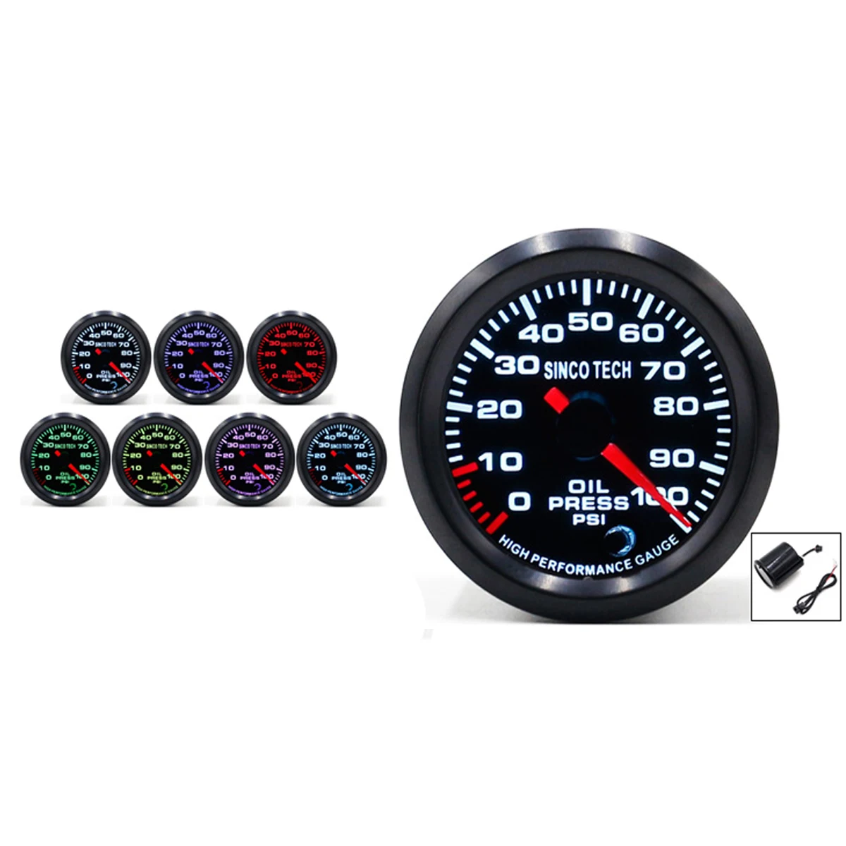 Motorcycle 7-Color Racing High Performance PM High Speed Gauges Temp/ Oil Temp/Oil Pressure/Water temp/Tachometer/Air Fuel Gauge
Motorcycle 7-Color Racing High Performance PM High Speed Gauges Temp/ Oil Temp/Oil Pressure/Water temp/Tachometer/Air Fuel Gauge