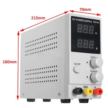 1pc 30V 10A DC Power Supply Adjustable Switching Regulated LCD Dual Digital Display Mayitr
1pc 30V 10A DC Power Supply Adjustable Switching Regulated LCD Dual Digital Display Mayitr