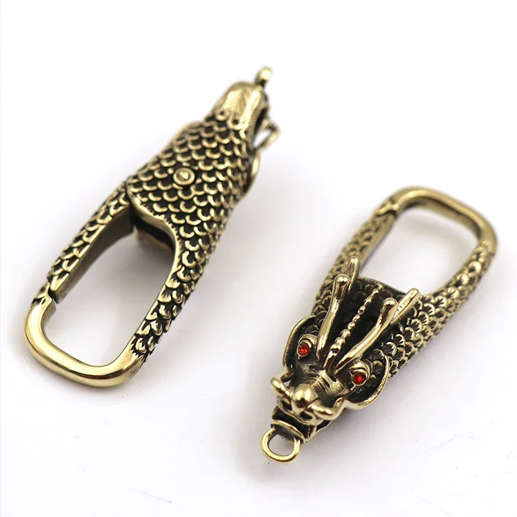 1pc 100% Solid Brass Dragon Decorative pattern CARABINER Lobster Clasps Swivel Claw Hook Keyring Key Chain Keychain
1pc 100% Solid Brass Dragon Decorative pattern CARABINER Lobster Clasps Swivel Claw Hook Keyring Key Chain Keychain