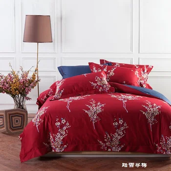 Beautiful Plum Blossom Elegant Red Bedding Set Luxury Duvet Cover Sheet Pillow Case Long Staple Cotton 2 size L/XL 4 Pcs/set
Beautiful Plum Blossom Elegant Red Bedding Set Luxury Duvet Cover Sheet Pillow Case Long Staple Cotton 2 size L/XL 4 Pcs/set