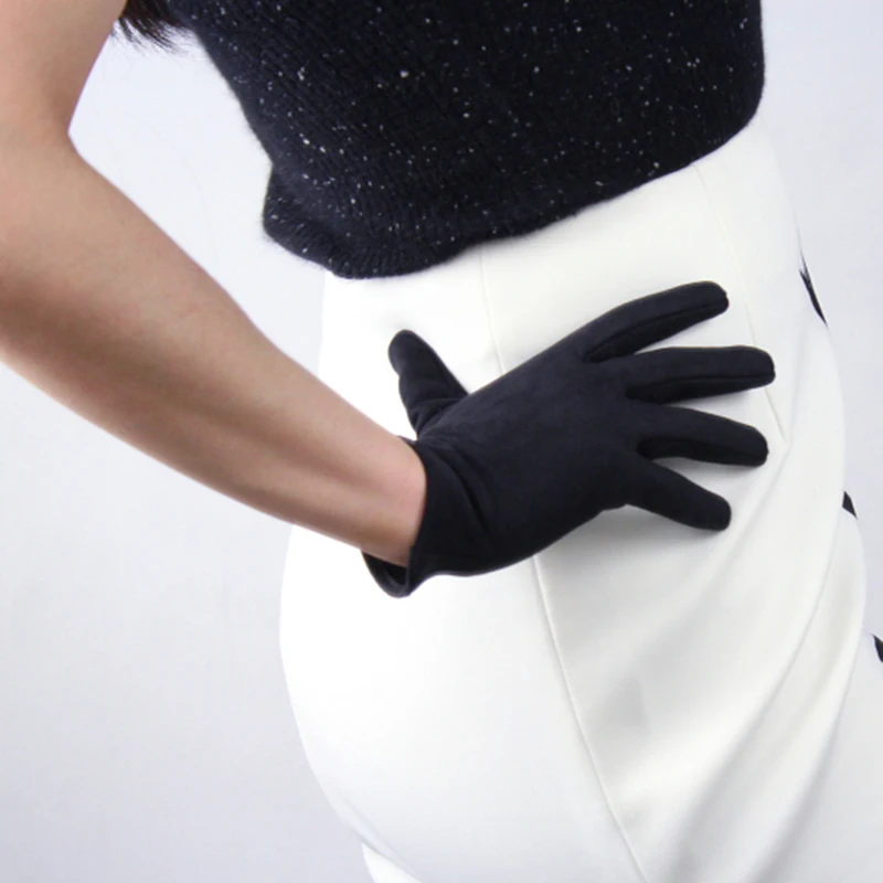 Woman's Suede Gloves Short Style 21cm Suede Matte Leather Gloves Female Dance Party Simulation Leather Women Mittens JP21
Woman's Suede Gloves Short Style 21cm Suede Matte Leather Gloves Female Dance Party Simulation Leather Women Mittens JP21