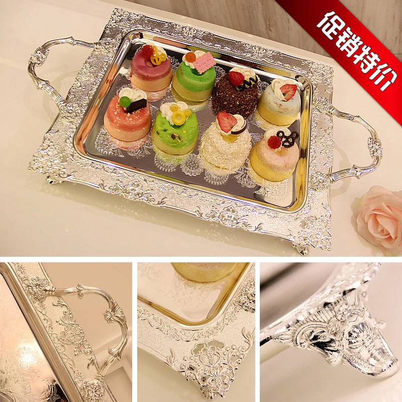 Metal Plate With Silver Afternoon Tea Set A Snack Tray European Hotel Ktv Fruits Disc Hollow Out Cake Disc Promotion 3111
Metal Plate With Silver Afternoon Tea Set A Snack Tray European Hotel Ktv Fruits Disc Hollow Out Cake Disc Promotion 3111