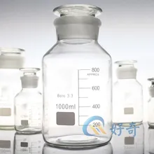 Calibration fine mouth bottle transparent 1000ml high quality sealed reagent bottle glass instrument
Calibration fine mouth bottle transparent 1000ml high quality sealed reagent bottle glass instrument