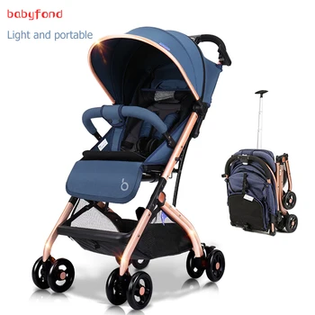 

BBHAO Brand super light boarding Baby Stroller with 8 Wheels Baby Pram newborn baby car boarding directly free gifts newborn use