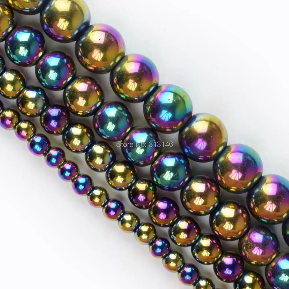 Wholesale Natural Stone Rainbow Colorful Hematite Strand Beads 4 6 8 10MM 15" Pick Size For Necklace Bracelet Jewelry Making
Wholesale Natural Stone Rainbow Colorful Hematite Strand Beads 4 6 8 10MM 15" Pick Size For Necklace Bracelet Jewelry Making