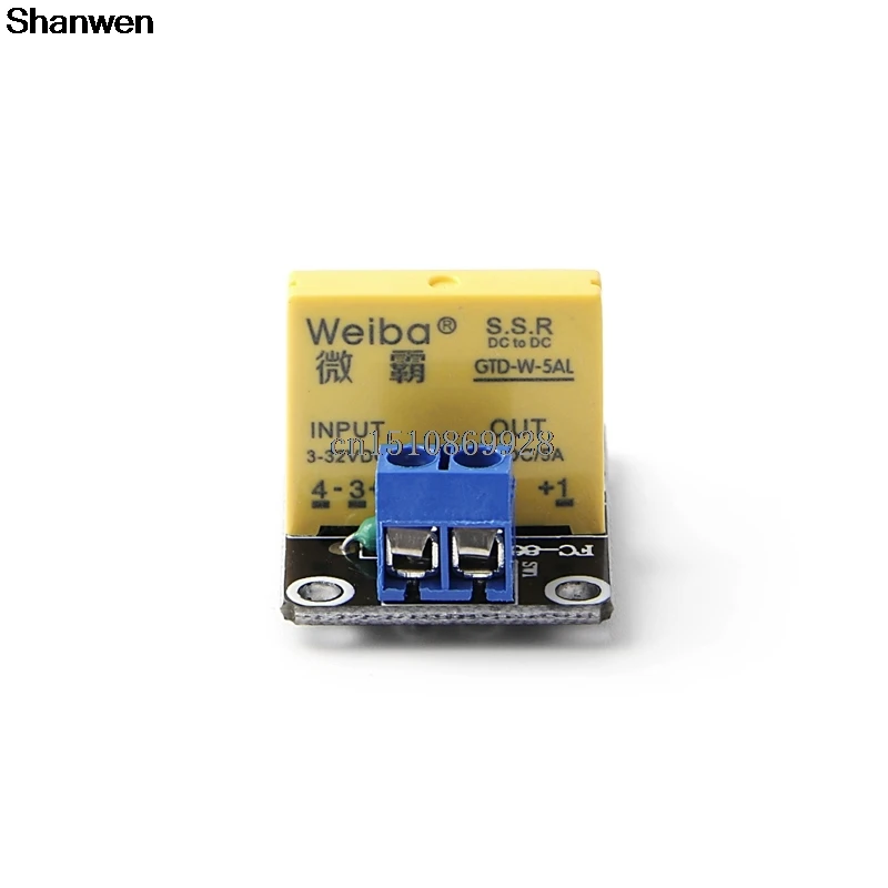 1Channel SSR Solid-State Relay 5A 40V High Level Trigger Module for Arduino Uno R3
1Channel SSR Solid-State Relay 5A 40V High Level Trigger Module for Arduino Uno R3