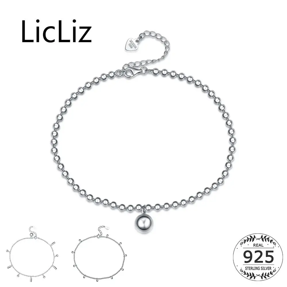 LicLiz 2019 925 Sterling Silver Anklets for Women Ball Adjustable Foot Chain Charm Clasp Anklet Hollow Beaded Link Chain LA0004A
LicLiz 2019 925 Sterling Silver Anklets for Women Ball Adjustable Foot Chain Charm Clasp Anklet Hollow Beaded Link Chain LA0004A