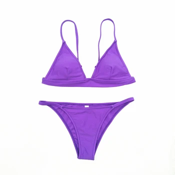 Sexy Bikini 2020 New Solid Swimwear Women Purple Pink Bikini Set Striped Swimsuit Beachwear Swimming For Suits Brazilian Bikinis
Sexy Bikini 2020 New Solid Swimwear Women Purple Pink Bikini Set Striped Swimsuit Beachwear Swimming For Suits Brazilian Bikinis