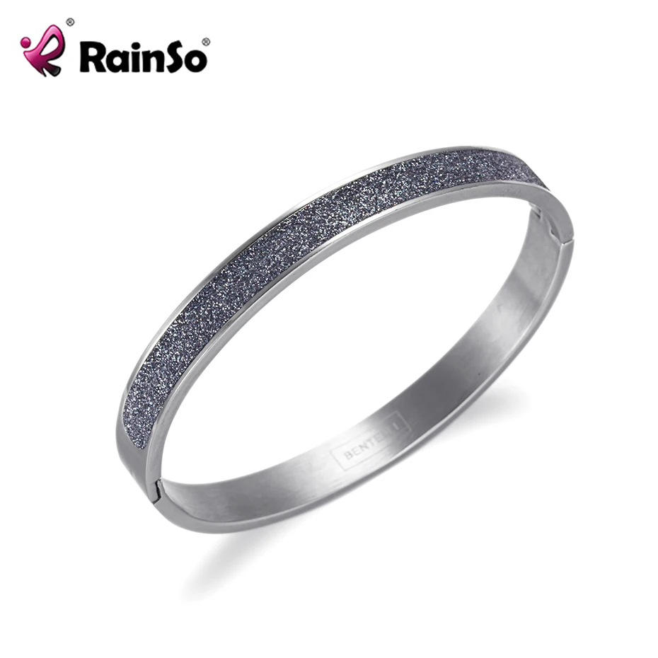 Rainso Fashion 316L Stainless Steel Silver Bracelets Bangles for Women Charm Bangle with Mineral Powder Design Luxury Jewelry
Rainso Fashion 316L Stainless Steel Silver Bracelets Bangles for Women Charm Bangle with Mineral Powder Design Luxury Jewelry