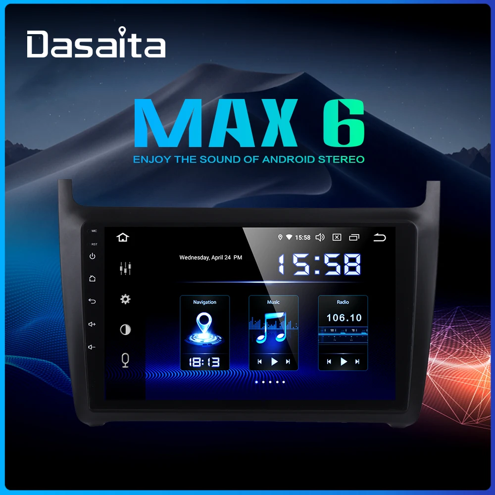 Dasaita Autoradio Car 1 Din for VW New Polo 2012 Android 9.0 GPS Bluetooth Car Stereo Multimedia Player 4GB RAM
Dasaita Autoradio Car 1 Din for VW New Polo 2012 Android 9.0 GPS Bluetooth Car Stereo Multimedia Player 4GB RAM