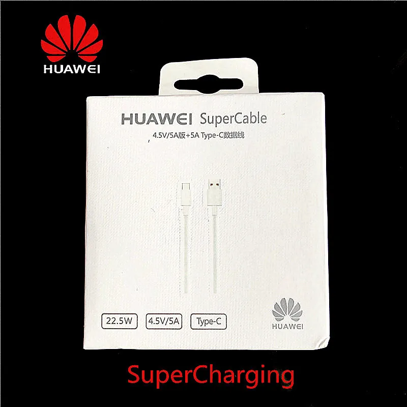 Original Huawei Super Charger Cable 4.5v/5A 3.1 USB Type C Cable For huawei MATE 9 10 20 Pro P9 P10 P20 Pro Honor 9 10 Note 10
Original Huawei Super Charger Cable 4.5v/5A 3.1 USB Type C Cable For huawei MATE 9 10 20 Pro P9 P10 P20 Pro Honor 9 10 Note 10
