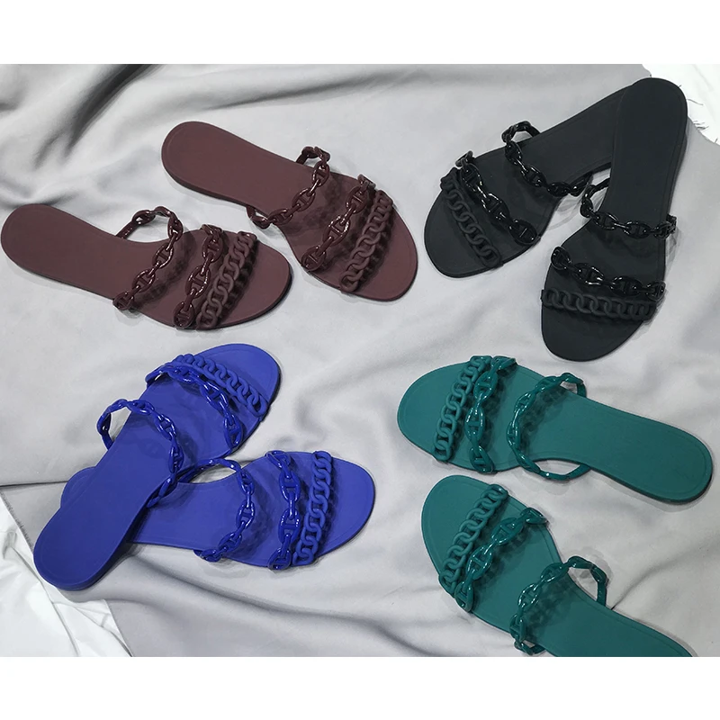 Candy Color Women Slippers Summer Open Toe Waterproof Flip Flop Slippers Runway Design Flat Slippers Women PVC Leather Shoes
Candy Color Women Slippers Summer Open Toe Waterproof Flip Flop Slippers Runway Design Flat Slippers Women PVC Leather Shoes