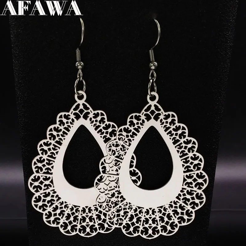 2019 Stainless Steel Dangle Earrings for Women Jewelry boheme Silver Color Big Earrings Jewelry pendientes grandes mujer E612589
2019 Stainless Steel Dangle Earrings for Women Jewelry boheme Silver Color Big Earrings Jewelry pendientes grandes mujer E612589