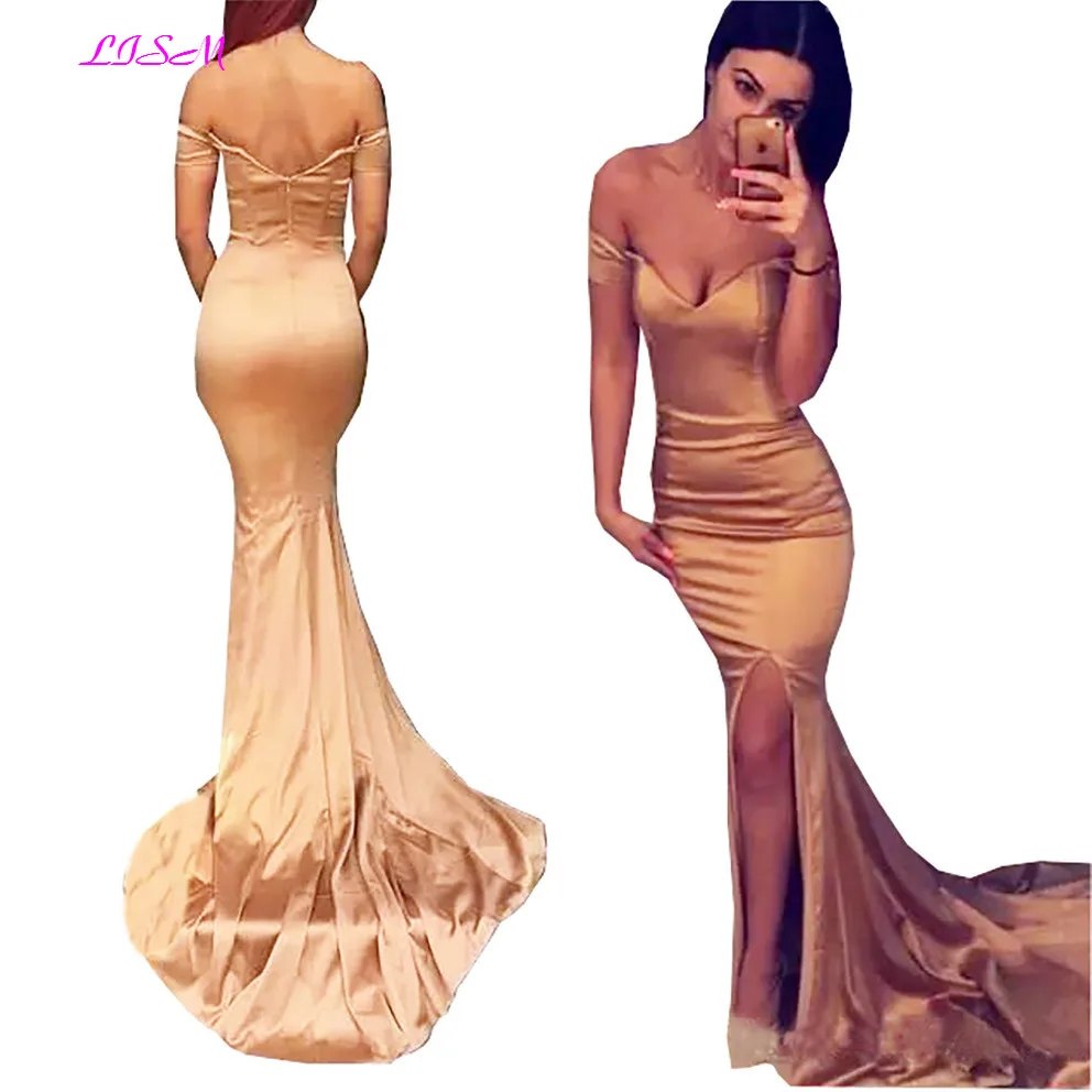 Boat Neck Long Party Dresses Sexy Mermaid Side Split Formal Gowns Sweep Train Evening Dress vestidos longos de festa noite
Boat Neck Long Party Dresses Sexy Mermaid Side Split Formal Gowns Sweep Train Evening Dress vestidos longos de festa noite