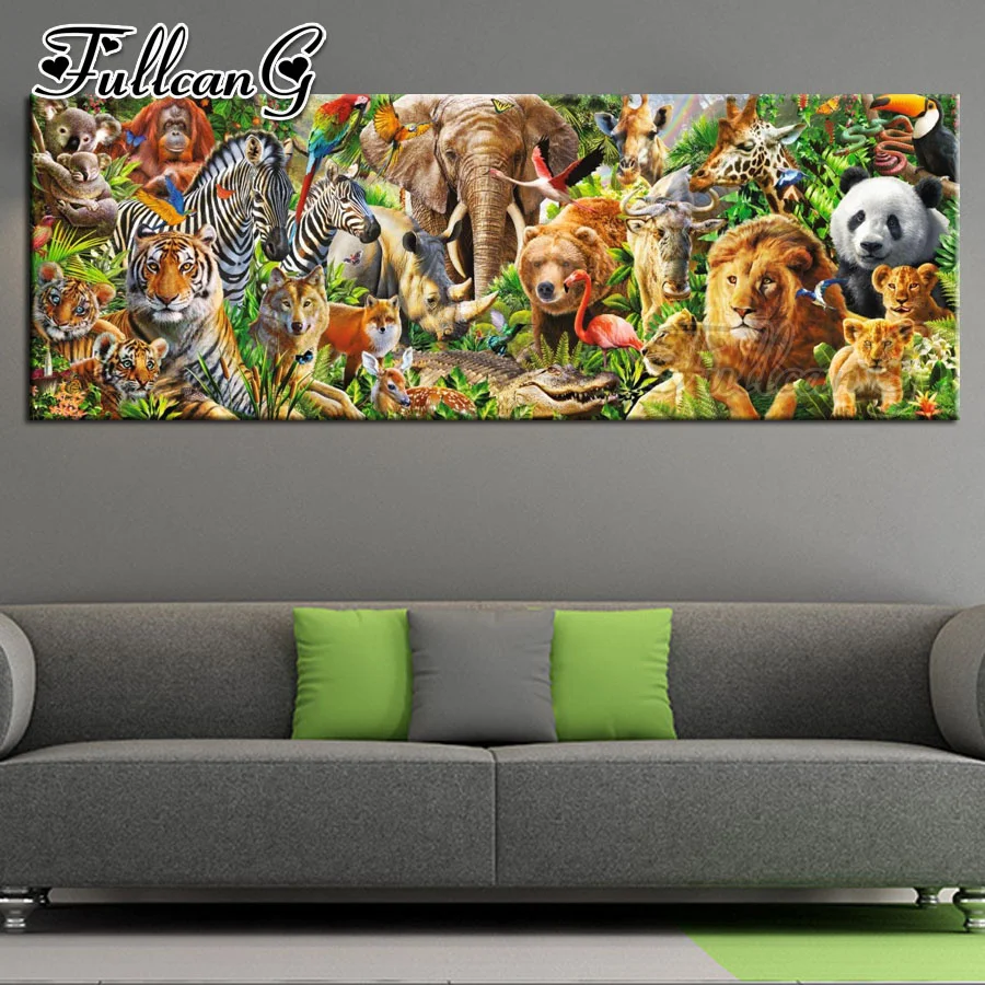 FULLCANG full square/round drill large 5d diy diamond painting animals world mosaic embroidery sale wild lion and tiger FC1302
FULLCANG full square/round drill large 5d diy diamond painting animals world mosaic embroidery sale wild lion and tiger FC1302