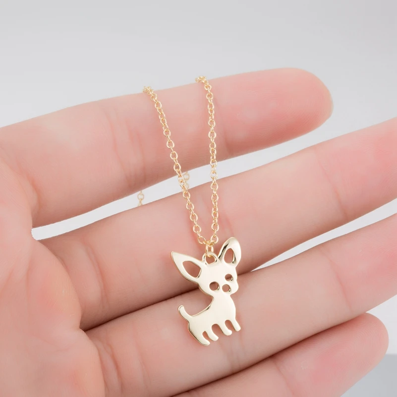 Новая yiustar Мода Chiwawa ожерелья для женщин милые животные собака Очаровательное