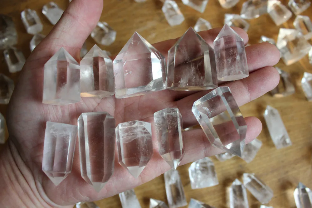 10 Pieces Small Natural Clear Quartz Crystal Points Obelisk Tower Pyramid Polished Healing ! Display Stone
10 Pieces Small Natural Clear Quartz Crystal Points Obelisk Tower Pyramid Polished Healing ! Display Stone