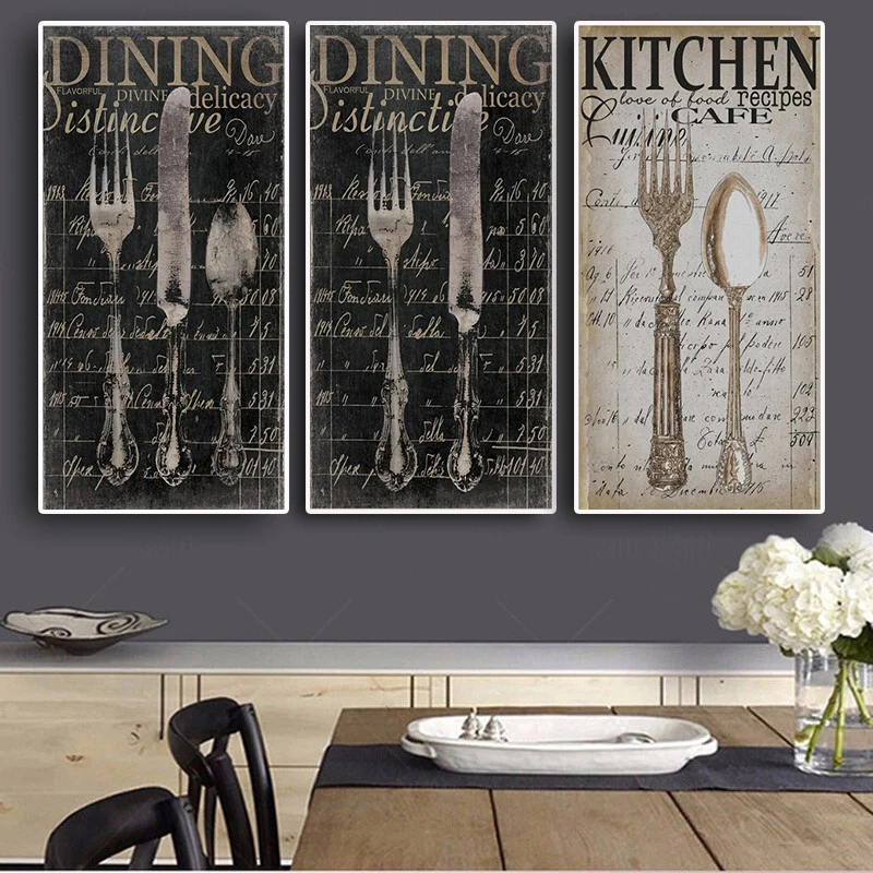 Vintage Knives and Forks Canvas Painting Posters and Prints Wall Art Picture for Coffee Room Kitchen Restaurant Cuadros Decor
Vintage Knives and Forks Canvas Painting Posters and Prints Wall Art Picture for Coffee Room Kitchen Restaurant Cuadros Decor