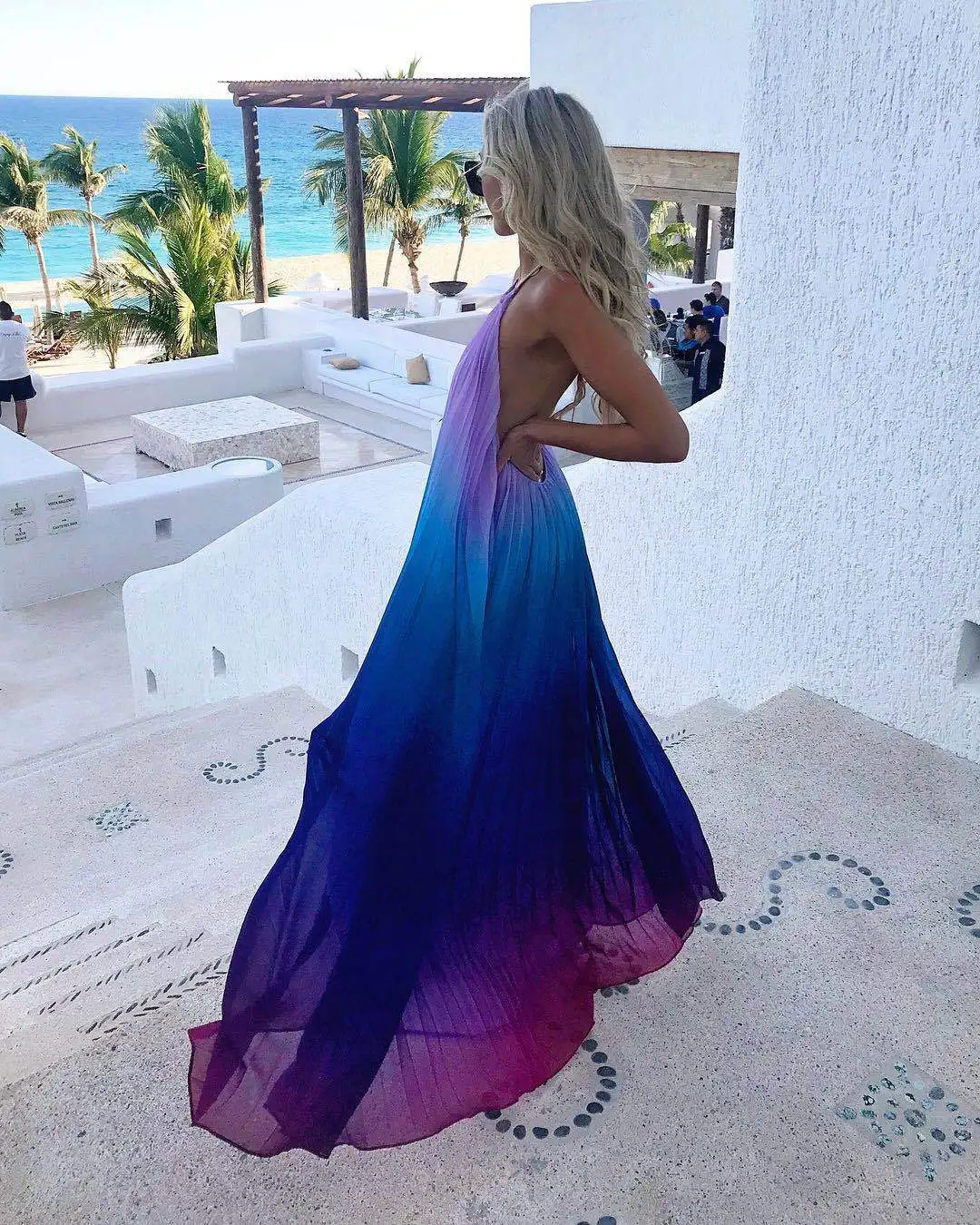 Sexy Halter Bohemian Maxi Dresses for Women Backless Summer Boho Beach Dresses Elegant Party Vestidos Mixed Color
Sexy Halter Bohemian Maxi Dresses for Women Backless Summer Boho Beach Dresses Elegant Party Vestidos Mixed Color
