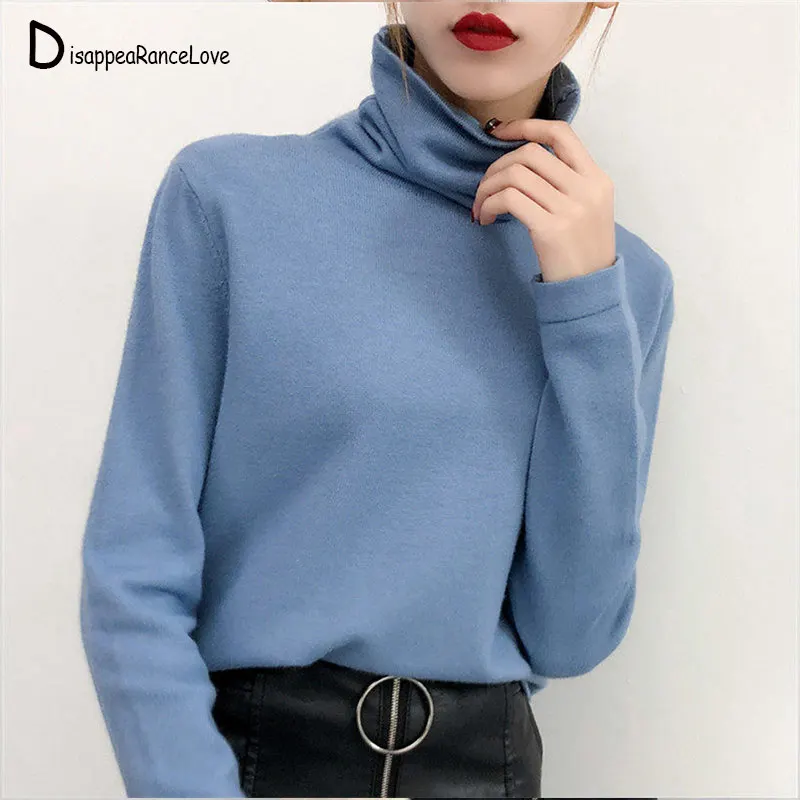Disappearancelove New Women Turtleneck Pullovers Sweater Long Sleeve 2019 Womens Knitted Sweaters Solid Autumn Winter Jumper
Disappearancelove New Women Turtleneck Pullovers Sweater Long Sleeve 2019 Womens Knitted Sweaters Solid Autumn Winter Jumper
