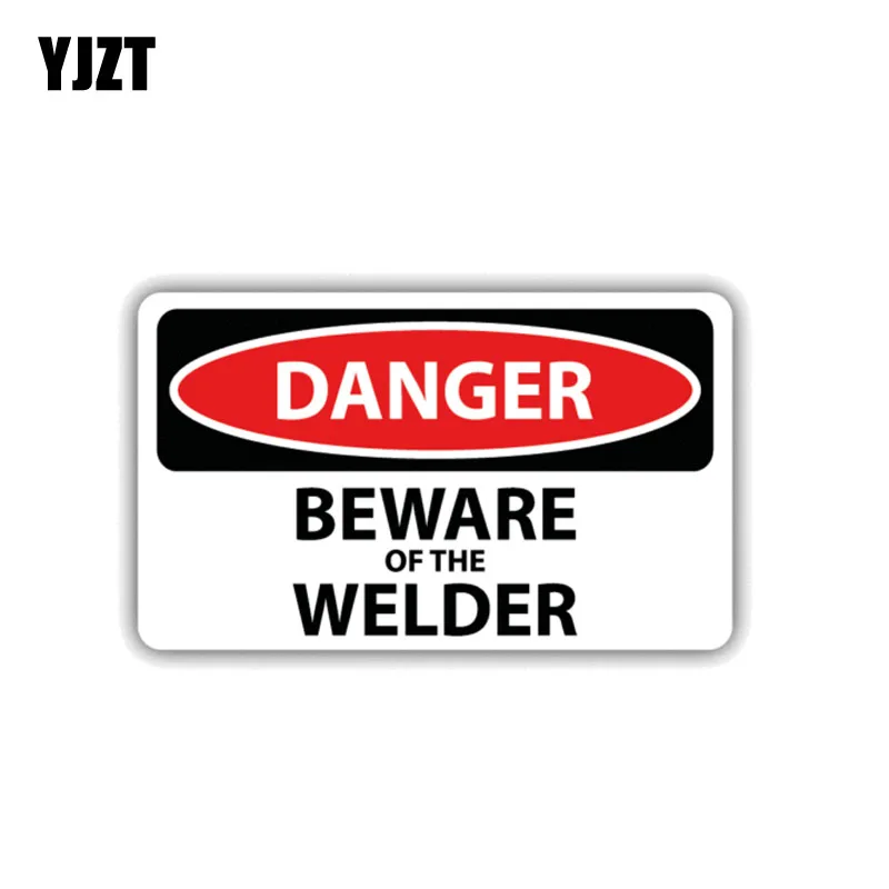 YJZT 11.8CM*6.8CM Car Sticker Reflective Danger Beware Of The Welder Decal PVC 12-1416
YJZT 11.8CM*6.8CM Car Sticker Reflective Danger Beware Of The Welder Decal PVC 12-1416