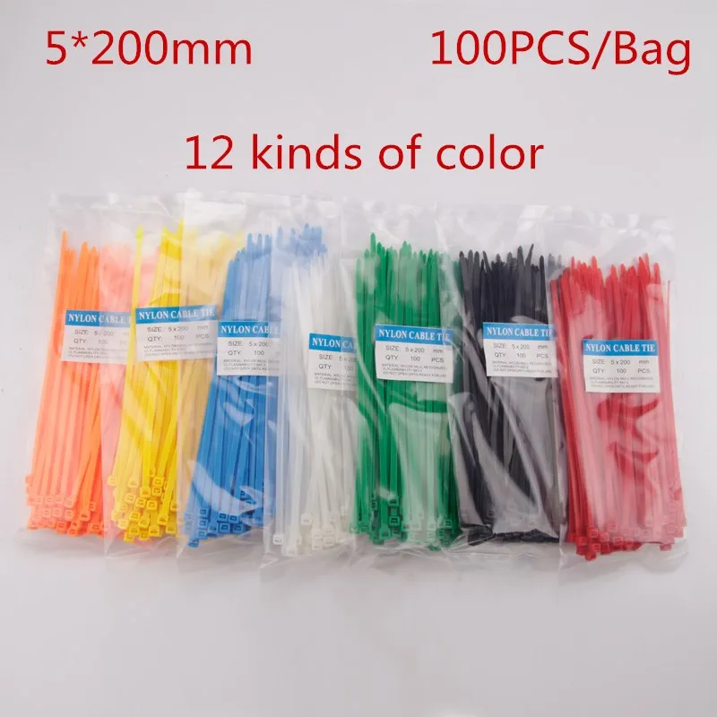 High Quality 100Pcs 5X200MM Self-Locking Colorful Factory Standard Self-locking Plastic Nylon Cable Ties,Wire Zip Tie
High Quality 100Pcs 5X200MM Self-Locking Colorful Factory Standard Self-locking Plastic Nylon Cable Ties,Wire Zip Tie