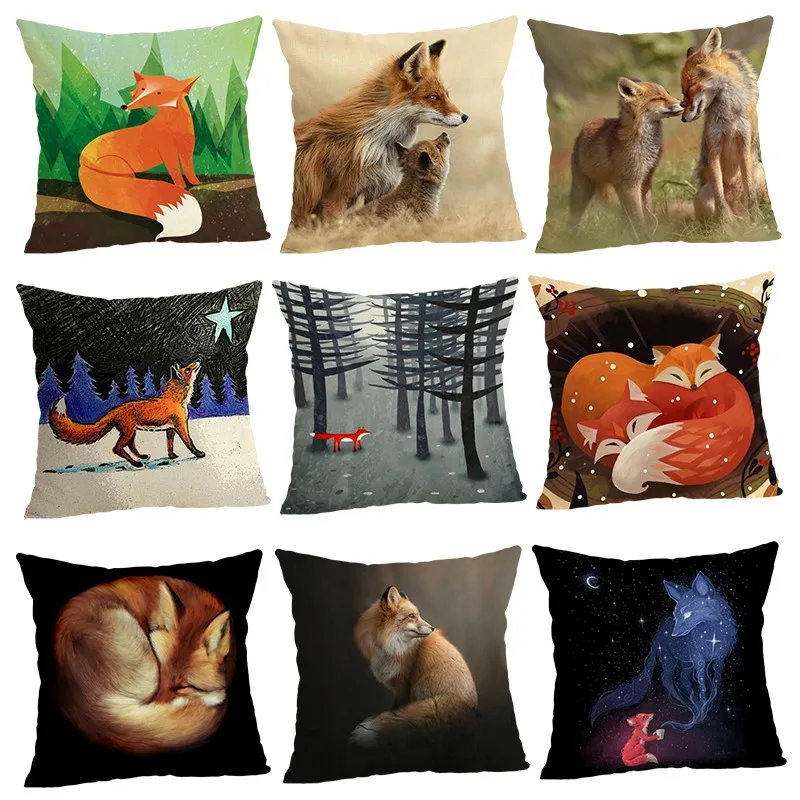 Fox Sofa Cushion Case Home Decor 45Cmx45Cm linen Square Sofa Bed Car print Pillow Cover Linen cushion cover
Fox Sofa Cushion Case Home Decor 45Cmx45Cm linen Square Sofa Bed Car print Pillow Cover Linen cushion cover