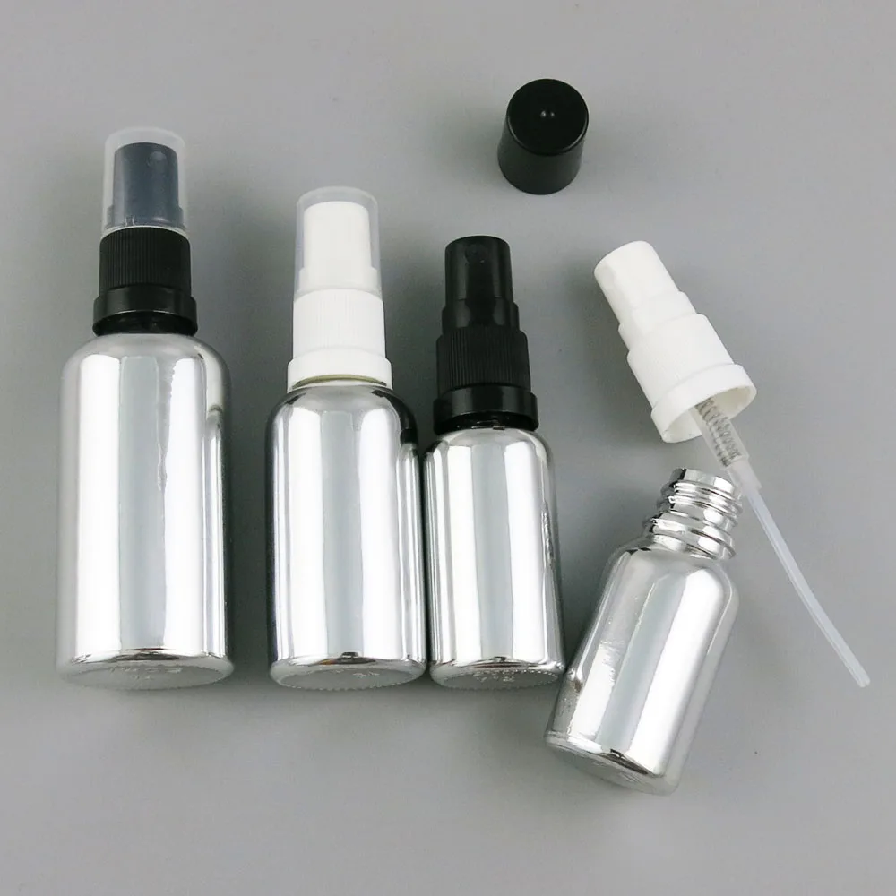 12 x Empty Refillable 100ml 50ml 30ml 20ml 15ml 10ml 5ml Silver Glass perfume Bottle 1/3OZ 1/2OZ 1OZ Glass Bottle With Sprayer
12 x Empty Refillable 100ml 50ml 30ml 20ml 15ml 10ml 5ml Silver Glass perfume Bottle 1/3OZ 1/2OZ 1OZ Glass Bottle With Sprayer