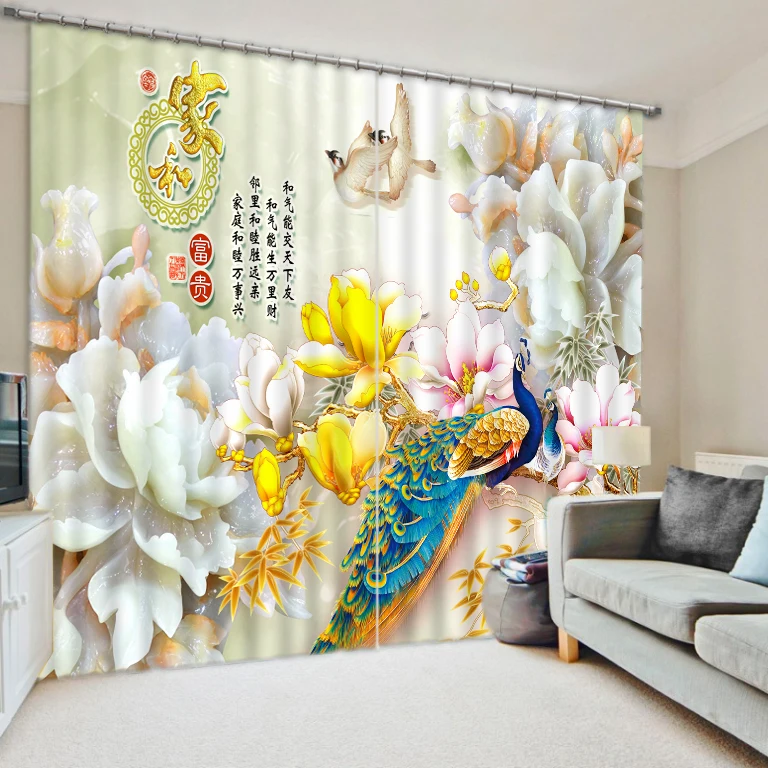 Jinxiang entrance lavender peacock print personalized photo lavender shading curtains finished hot-air balloon 3d
Jinxiang entrance lavender peacock print personalized photo lavender shading curtains finished hot-air balloon 3d