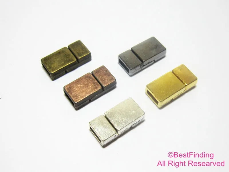 Flat magnetic clasp 6x2mm leather cord clasp 6mm magnet clasp FC33
Flat magnetic clasp 6x2mm leather cord clasp 6mm magnet clasp FC33