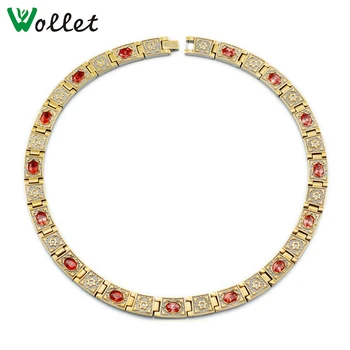 Wollet Jewelry Titanium Magnetic Statement Necklace for Men Women Gold Color CZ Stone 5 in 1 Germanium Magnet Tourmaline
Wollet Jewelry Titanium Magnetic Statement Necklace for Men Women Gold Color CZ Stone 5 in 1 Germanium Magnet Tourmaline