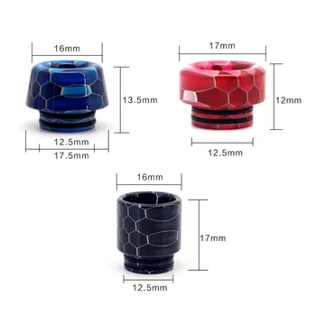 810 Snake Skin drip tip Universal Interface Short Snakeskin Epoxy Resin Drip Tip 1pc
810 Snake Skin drip tip Universal Interface Short Snakeskin Epoxy Resin Drip Tip 1pc