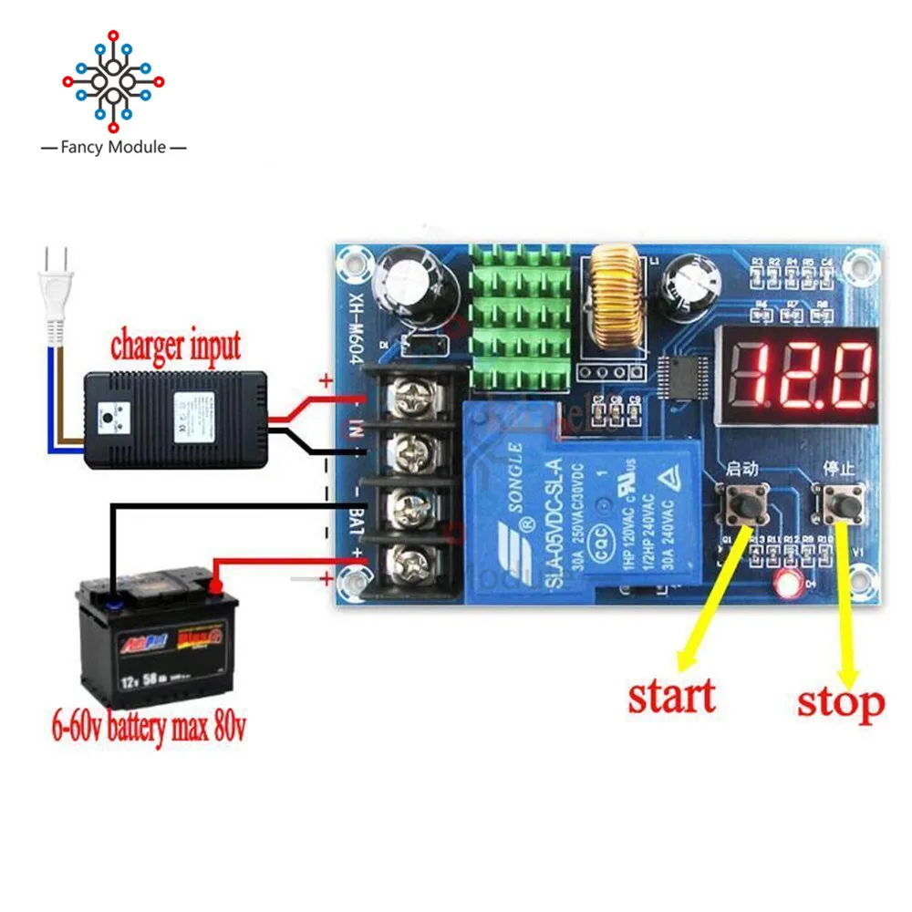 XH M604 модуль управления зарядным устройством для аккумуляторов DC 6 60V|board board|board
