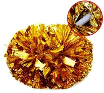 1pcs Metallic Cheerleading Pom Poms Aerobics Show Dance Hand Flowers Cheerleader Pompoms for Football Basketball Match Pompon
1pcs Metallic Cheerleading Pom Poms Aerobics Show Dance Hand Flowers Cheerleader Pompoms for Football Basketball Match Pompon