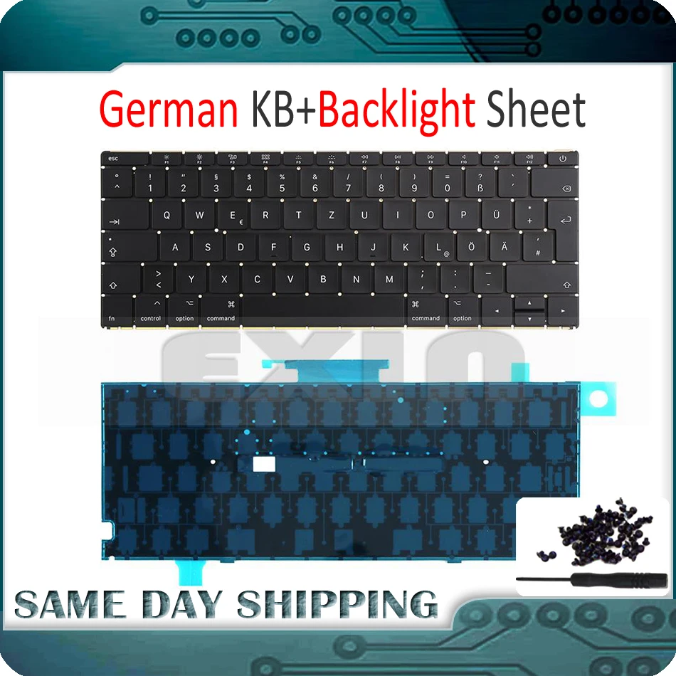 Genuine NEW for MacBook Retina 12" A1534 German Germany Keyboard QWERTZ w/ Backlit Backlight Early 2015 EMC2746 MF855 MF865
Genuine NEW for MacBook Retina 12" A1534 German Germany Keyboard QWERTZ w/ Backlit Backlight Early 2015 EMC2746 MF855 MF865