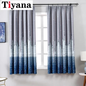 Tiyana Curtain For Living Room Children Bedroom Gery Blue Cartoon Sea Castle Printed Blackout Kids Curtains Cortinas PC09X
Tiyana Curtain For Living Room Children Bedroom Gery Blue Cartoon Sea Castle Printed Blackout Kids Curtains Cortinas PC09X