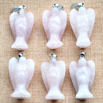 2017 6pcs fashion best selling natural roses quartz Pink crystals stone angel pendants charms for Women necklace making jewelry
2017 6pcs fashion best selling natural roses quartz Pink crystals stone angel pendants charms for Women necklace making jewelry