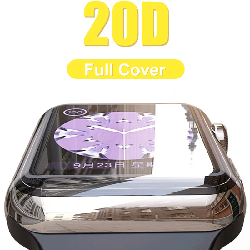20D Curved Edge Tempered Glass On The For Iwatch 1 2 3 4 Screen Protective Glass For Apple watch 38 40 42 44 mm Protector Film
20D Curved Edge Tempered Glass On The For Iwatch 1 2 3 4 Screen Protective Glass For Apple watch 38 40 42 44 mm Protector Film