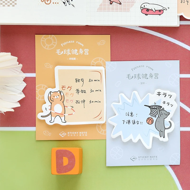 4 pcs Fitness room sticky note Cute cat dog penguin Sporting memo pad diary stickers scrapbooking Office School supplies A6617
4 pcs Fitness room sticky note Cute cat dog penguin Sporting memo pad diary stickers scrapbooking Office School supplies A6617
