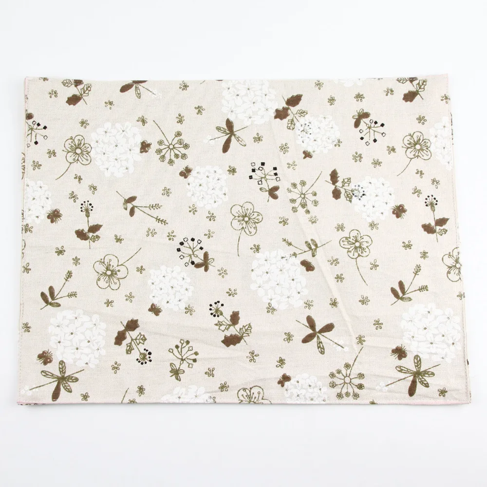 Japanese fashion Flower Print Fabric Napkins heat insulation mat dining table mat children table Placemat Cotton Linen placemats
Japanese fashion Flower Print Fabric Napkins heat insulation mat dining table mat children table Placemat Cotton Linen placemats