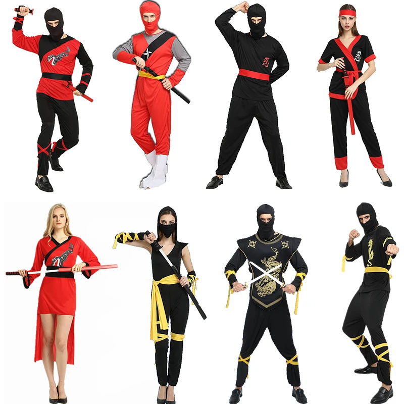 Halloween Black Ninja Cosplay clothing for men and women couples file carnival masquerade bar mounted samurai clothing
Halloween Black Ninja Cosplay clothing for men and women couples file carnival masquerade bar mounted samurai clothing