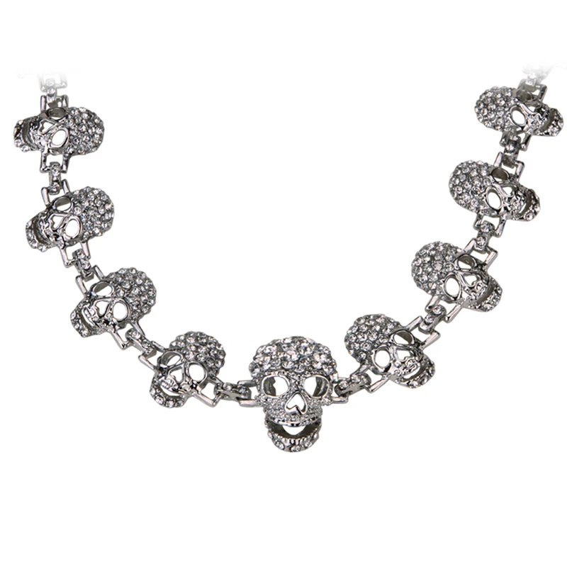 Skull skeleton choker necklace women biker jewelry gifts antique silver color W crystal ZN02 wholesale dropshipping
Skull skeleton choker necklace women biker jewelry gifts antique silver color W crystal ZN02 wholesale dropshipping