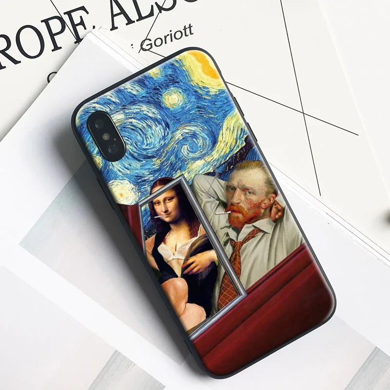 mona lisa Van gogh Starry sky Kuso funny Pattern Soft Silicone Tpu Phone Case Shell For Apple iPhone 5 5s SE 6 6s 7 8 Plus X 10
mona lisa Van gogh Starry sky Kuso funny Pattern Soft Silicone Tpu Phone Case Shell For Apple iPhone 5 5s SE 6 6s 7 8 Plus X 10