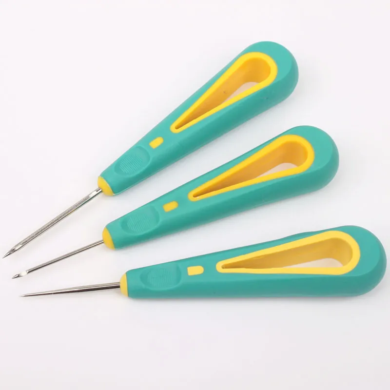 1Pc Professional Leather Silicone handle Awl Sewing Awl For Shoes Repair Sewing Needle Hook Tool Sewing Accessories
1Pc Professional Leather Silicone handle Awl Sewing Awl For Shoes Repair Sewing Needle Hook Tool Sewing Accessories