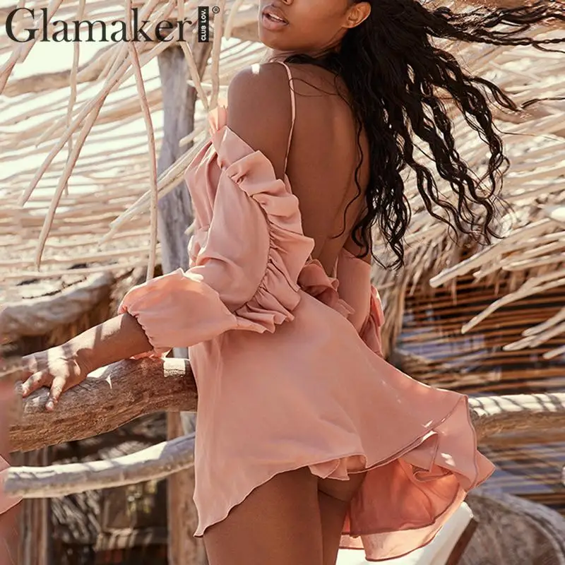 Glamaker Chiffon off shoulder sexy yellow dress Women summer v neck elegant mini dress Party ruffles long lantern sleeve dress
Glamaker Chiffon off shoulder sexy yellow dress Women summer v neck elegant mini dress Party ruffles long lantern sleeve dress