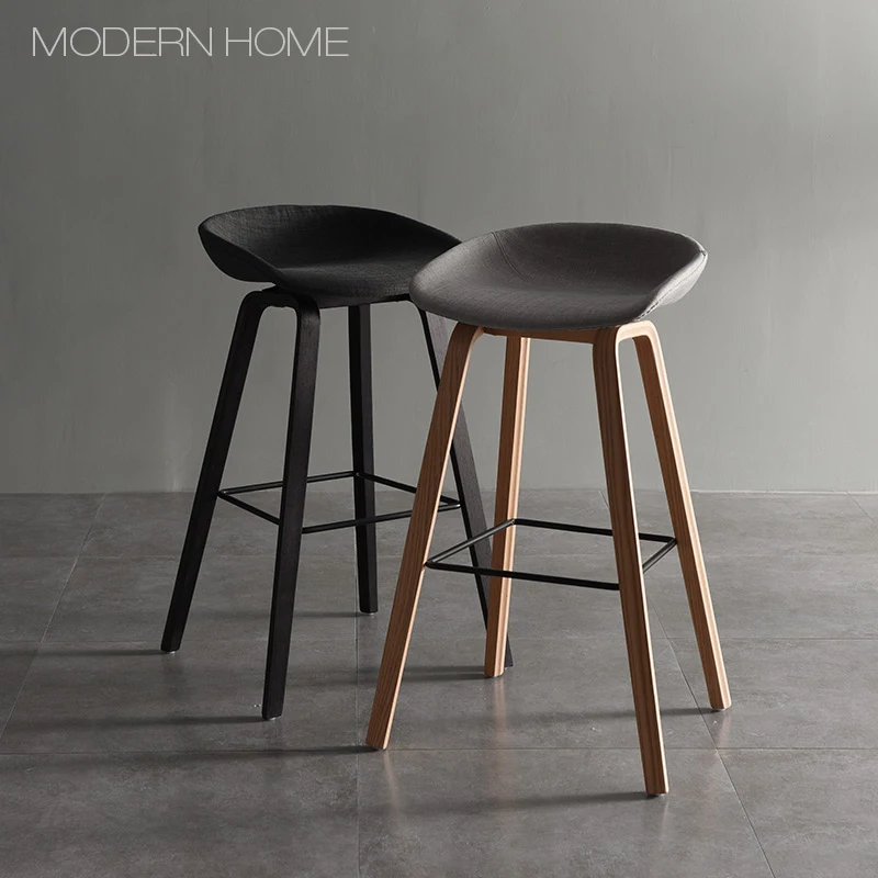 Modern Design solid wood fabric Upholstered soft cover padded bar chair luxury fashion loft home kitchen room counter stool 1PC
Modern Design solid wood fabric Upholstered soft cover padded bar chair luxury fashion loft home kitchen room counter stool 1PC