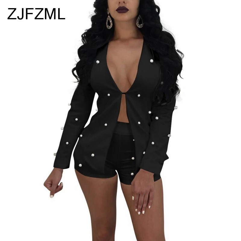 ZJFZML Women Playsuits Autumn Spring 2 Piece Set Womens Sexy Beaded Full Sleeve Cardigan Bodycon Short Party Club Playsuit
ZJFZML Women Playsuits Autumn Spring 2 Piece Set Womens Sexy Beaded Full Sleeve Cardigan Bodycon Short Party Club Playsuit