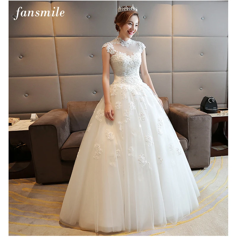 Fansmile Tulle Mariage Vestido De Noiva Lace Wedding Dresses 2019 Plus Size Customized Wedding Gowns Bridal Dress FSM-459F
Fansmile Tulle Mariage Vestido De Noiva Lace Wedding Dresses 2019 Plus Size Customized Wedding Gowns Bridal Dress FSM-459F