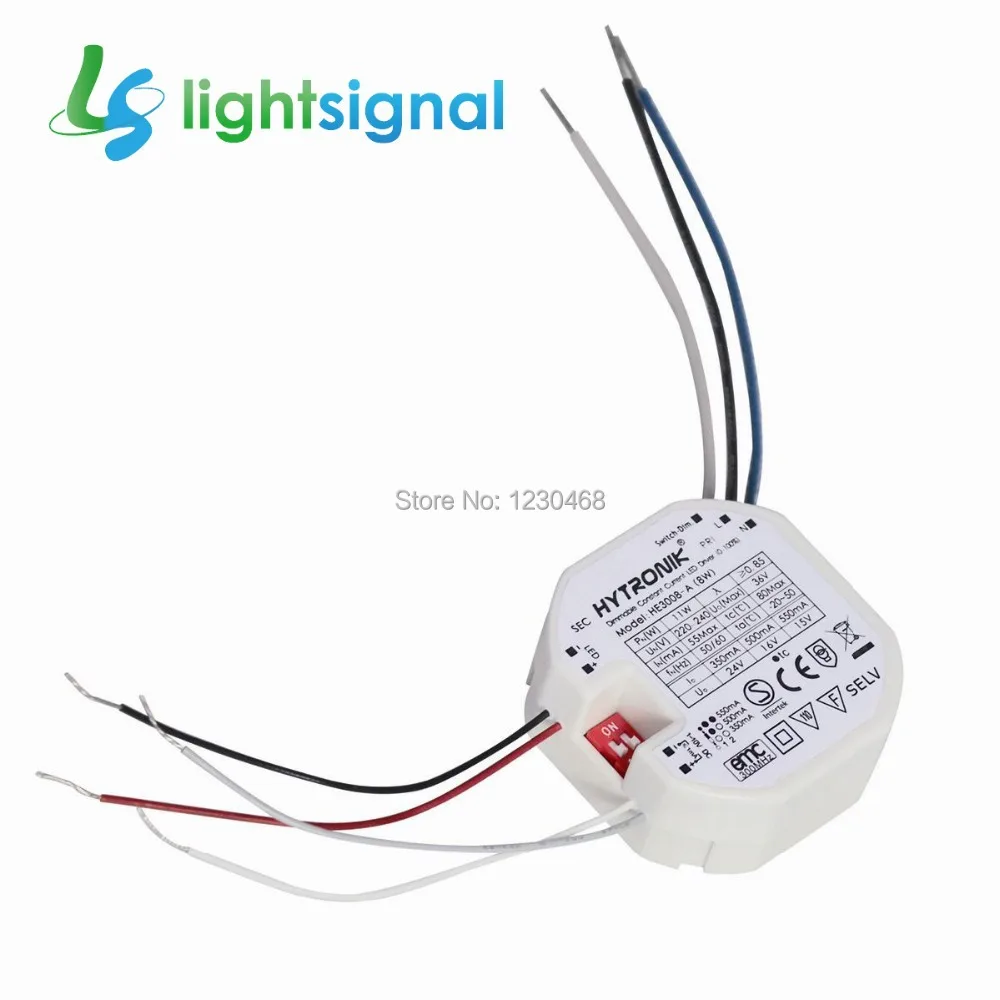 8W constant current dimmable LED driver,350ma / 500mA / 550mA, with 1~10v dimming & switch-dim
8W constant current dimmable LED driver,350ma / 500mA / 550mA, with 1~10v dimming & switch-dim