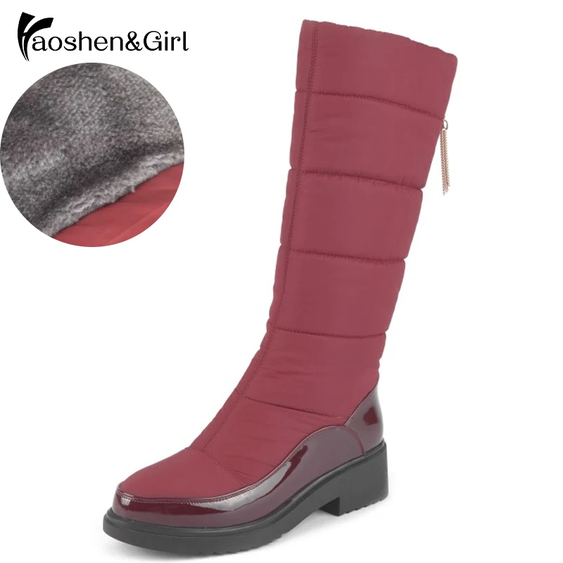 Haoshen&Girl Snow Boots Women Winter Waterproof Platform Fur Shoes Wedges Heels Knee High Boots Women Patent Leather Boots Shoes
Haoshen&Girl Snow Boots Women Winter Waterproof Platform Fur Shoes Wedges Heels Knee High Boots Women Patent Leather Boots Shoes